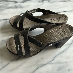 Crocs heels. Great condition. Worn once.